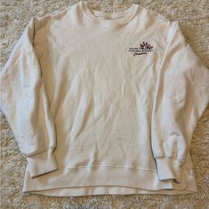 Hollister women’s oversized white Sweatshirt